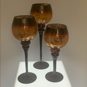 2 Decorative candle holders